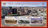 Briefmarken Mongolei Mongolia Block Ulaanbaatar Hauptstadt Architektur Gebäude MNH -