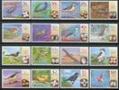 Briefmarken Bahamas 2001 Vögel Gelege Birds Uccelli Oiseaux 1073-1088 Postfrisch MNH -
