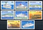 Briefmarken Barbuda 1989 Schiffe Ships Bateaux Navi Passagierschiff 1143-1150 Postfrisch MNH -