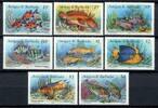Briefmarken Barbuda 1990 Fische Fishes Poissons Pesci Meerestiere 1220-1227 MNH -
