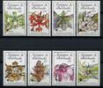 Briefmarken Barbuda 1990 Pflanzen Plants Plantes Botanique Blüten Blossoms 1210-1217 MNH -