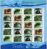 Briefmarken Jungferninseln 2017 Schildkröten Meeresschildkröten 1274-1278 Kleinbogen MNH -