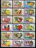 Briefmarken Barbuda 1983 Freimarken Blüten Früchte Wappen Blossoms Fruits 691-708 MNH -