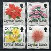 Briefmarken Kaiman-Inseln Cayman 1987 Blumen Flowers Blüten Pflanzen Blossoms 596-599 MNH -