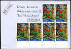 Briefmarken Tonga 2004 Dauer Michel 1705 Paar + Block/4 Luftpost Brief Deutschland/ 720 -