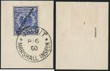 Briefmarken Marshall-Inseln Michel 4 I Luxus-Briefstück Jaluit Stempel 2 Geprüft / 2 -