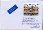 Briefmarken Tonga 2010 Dauer Michel Paar Aufdruck 70s Tanz Brief Deutschland / 724 -