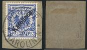 Briefmarken Karolinen Michel 4 I ° Ponape 8/6/00 Luxus-Briefstück Gepr Steuer BPP / 2 -