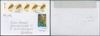 Briefmarken Tonga 2009 Dauer Michel Aufdruck 30s Papagei Luftpost Brief Deutschland/722 -