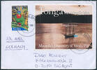 Briefmarken Tonga 2004 Dauer Michel Aufdruck 45s Brief Luftpost Deutschland / 679 -