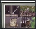 Briefmarken Tonga 2012 Eulen Owls Vögel Birds 1797-1800 Zusammendruck Postfrisch MNH -