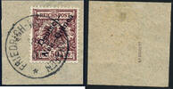 Briefmarken DNG Deutsch-Neuguinea Michel 6 Briefstück Luxus Geprüft BPP / 10 -