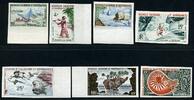 Briefmarken Neukaledonien 1962 Meeresfauna Fischen Sport 377-381 383-384 U Imperf MNH / 77 -