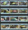 Briefmarken Penrhyn 2013 Fische Fishes Poissons Pesci Freimarken II 718-729 MNH -