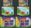 Briefmarken Papua Neuguinea 2008 Weihnachten Christmas 1373-1376 Block 73-74 MNH -