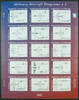 Briefmarken Marshall Inseln Militärflugzeuge Military Aircraft Diagramme I MNH -