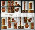 Briefmarken Hongkong 2017 Bambusschnitzereien Museum Kunst 2156-61 Block Postfrisch MNH -