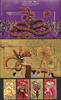 Briefmarken Hongkong 2021 Drachen- und Löwentanz Folklore Brauchtum Kulturerbe Masken MNH -