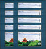  2022-10 Briefmarken 10x China PRC 2022-10 Block Dongting-See Pavillon Tempel Boote Lake Temple MNH 