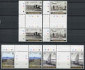 Briefmarken Falklandinseln 2005 Eisenbahn Trains Railways Stegpaare 926-929 MNH -