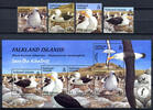 Briefmarken Falklandinseln 2003 Vögel Seevögel Birds Uccelli Oiseaux 886-889 Block 30 MNH -