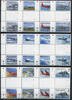 Briefmarken Falklandinseln 2008 Flugzeuge Airplanes Freimarken Stegpaare 1032-1043 MNH -