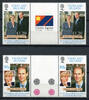 Briefmarken Falklandinseln 1999 Royal Wedding Kgl. Hochzeit Prinz Edward 747-748 Stege MNH -