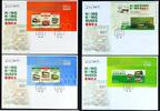 Briefmarken  Hongkong 2013 Busse Verkehrswesen 1829-1834 Block 263-264 FDC incl. H-Blätter