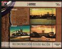 Briefmarken Paraguay Block Wiederaufbau des Nationalstaates Hafen Schiff Gebäude MNH -