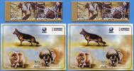 Briefmarken Paraguay UPAEP Hunde Dalmatiner Chow Chow Dt. Schäferhund MNH -