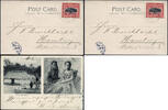 Briefmarken Ansichtskarte Tonga Eingeborene Vavau 3.7.06 nach Hamburg 15.8.06 / 703 -