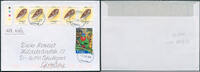 Briefmarken Tonga 2009 Dauer Michel Aufdruck 30s Papagei Luftpost Brief Deutschland/722 -
