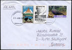 Briefmarken Tonga 2004 Dauer Michel Aufdruck 60s Vogel Brief Deutschland / 725 -