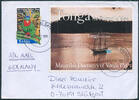 Briefmarken Tonga 2004 Dauer Michel Aufdruck 45s Brief Luftpost Deutschland / 679 -