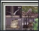 Briefmarken Tonga 2012 Eulen Owls Vögel Birds 1797-1800 Zusammendruck Postfrisch MNH -