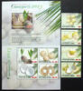 Briefmarken Papua Neuguinea 2013 Kokosnüsse Coconuts Pflanzen Früchte 1920-27 Block 166 MNH -