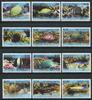 Briefmarken Penrhyn 2013 Fische Fishes Poissons Pesci Freimarken II 718-729 MNH -