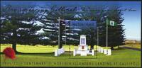 Briefmarken Norfolk Insel Gallipoli 1. Weltkrieg World War Denkmal Flaggen Flags MNH -