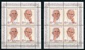 Briefmarken Aitutaki 2012 Papst Johannes Paul II. Benedikt Popes 834-835 Kleinbogen MNH -