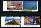 Briefmarken Australien Australia Inseln Islands Landschaften Strände Felsen Bäume MNH -