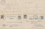 Briefmarken Württemberg Doppelkarte P 42 ZuF hin + zurück Bad Boll Zittau Jonsdorf/ 790 -