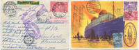 Briefmarken Zeppelin 1932 Brasilien 4. SAF AK Bremen Top-Karte Ansbach Si 158 / -