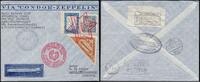 Briefmarken Zeppelin 1932 Paraguay 8. SAF Asunscion Deutschland Reko-Brief Si 194 / -