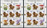 Briefmarken Paraguay Pilze Funghi Mushrooms Pflanzen Plants 3841 Kleinbogen MNH -