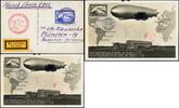 Briefmarken  Zeppelin 1930 Südamerikafahrt AK Bordpost Abwurf Praia Santa Cruz Si 57 B / 1282