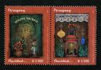 Briefmarken Paraguay Weihnachten Gemälde Laternen Christmas Navidad Natal MNH -