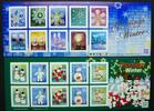 Briefmarken Japan Grußmarken Winter Weihnachten Schneemann 6617-6631 Kleinbögen MNH -