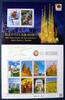 Briefmarken Japan Spanien Geranie Museum Kathedrale Königspalast Blumen 6554-6553 MNH -