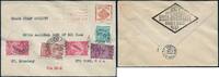 Briefmarken DO-X 1931 Brasilien Rio 4.8.31 New York Freistempel MiF Harms 45 c DOX/1030 -