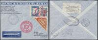 Briefmarken Zeppelin 1932 Paraguay 8. SAF Asunscion Deutschland Reko-Brief Si 194 / -